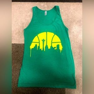 The 5050 Shirt American Apparel Seattle Supersonics Logo sz.S